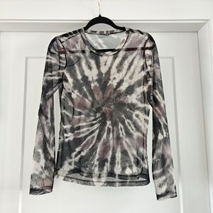 Zara Tie-Dye Long Sleeve Top